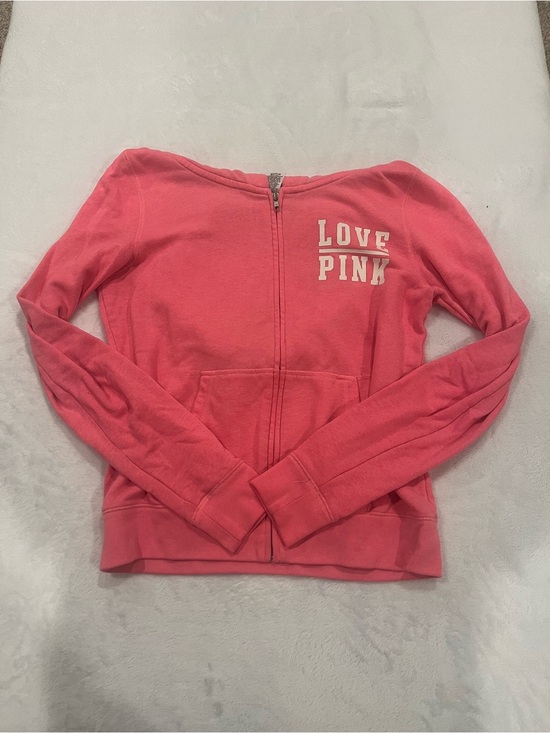 PINK Victoria's Secret Jackets & Blazers - Victoria's Secret PINK Zip Up Hooding Jacket - Size Medium